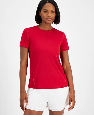 Id Ideology Women's Birdseye Mesh Short-Sleeve T-Shirt