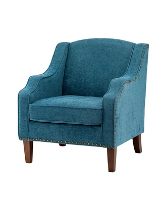 Hulala Home Cassiday Contemporary and Classic Armchair with Nailhead Trim