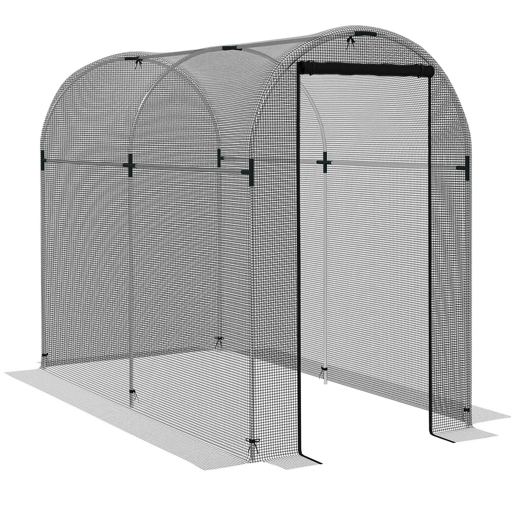 Outsunny 4' x 8' Plant Protection Tent Crop Cage with Door