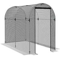 Outsunny 4' x 8' Plant Protection Tent Crop Cage with Door