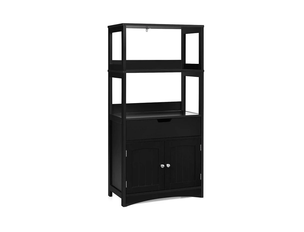 Slickblue Bathroom Storage Cabinet with Drawer and Shelf Floor