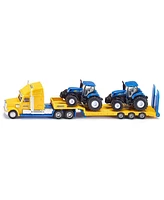 Siku 1/87 New Holland Tractor Trailer with (2) T7070 Tractors