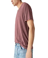 Lucky Brand Men's Venice Burnout V Neck Tee T-shirts