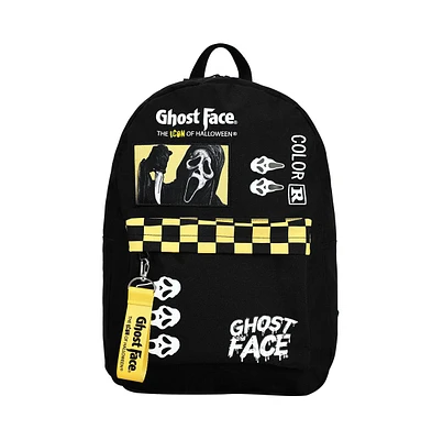 Scream Classic Horror Movie Ghost Face Character Checkered Backpack