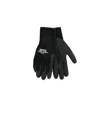 Kinco Warm Grip Thermal Knit Shell and Latex Palm, Black Gray, XLarge