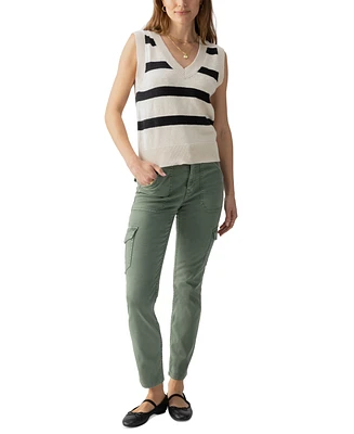 Sanctuary Women's Striped Cotton Shell Sweater Vest