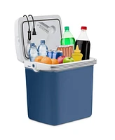 Ivation Electric Cooler & Warmer, 25 L Portable Cooler - Blue