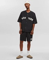 Mode Of One Mens New York Nylon Baseball Shirt Pull On Shorts Created For Macys