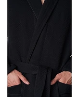 Alpine Swiss Men's Cotton Blend Shawl Robe Lightweight Kimono Knit Spa Bathrobe