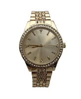 Olivia Pratt Silver Rhinestones Metal Band Women Watch