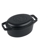 Victoria 6-Quart Cast Iron Oval Bread Cooker