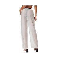 Edikted Women's Breezy Sheer Pants