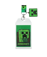 Minecraft Lanyard With Rubber Creeper Face Charm