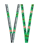 Minecraft Lanyard With Rubber Creeper Face Charm