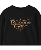 Dungeons & Dragons Baldur's Gate Logo Youth Black Long Sleeve Crew Neck Tee