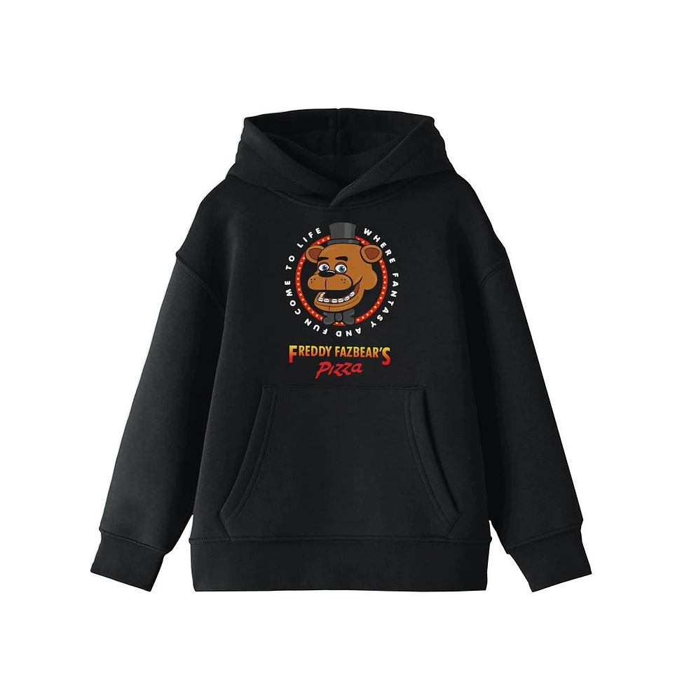 Five Nights at Freddy's Boys Youth Freddys Horror Game Black Hoodie