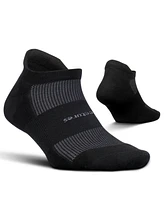 Feetures Men's High Performance Max Cushion Ankle Sock - No Show Socks for Women & Men with Heel Tab Cornflower