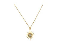 Satya Jewelry North Star Labradorite Starburst Necklace