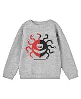 Dungeons & Dragons Boys Beholder Logo Athletic Heather Long Sleeve Shirt