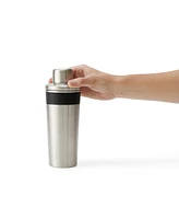 Rabbit 18 oz Double Insulated Stainless Steel Cocktail Shaker with 1.5 oz shot Cap and Strainer