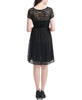 kimi + kai Maternity Olivia Lace Skater Dress