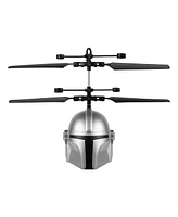 World Tech Toys Star Wars The Mandalorian Mando Helmet Sculpted Head Ufo Helicopter