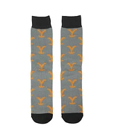 Yellowstone Men's Ride For The Brand 5-Pair Casual Crew Socks