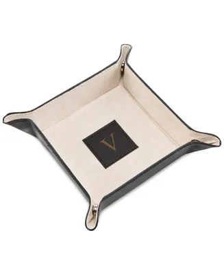 Black Leather Snap Valet