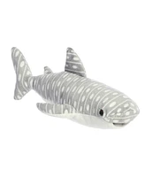 Aurora Large Whale Shark Flopsie Adorable Plush Toy Grey 14.5"