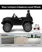 Sugift 12V Kids Ride On Car with Remote Control and Double Magnetic Door