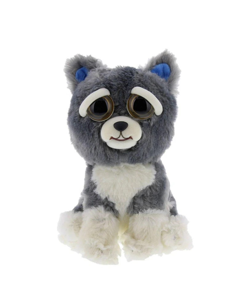 William Mark Feisty Pets Sammy Suckerpunch Dog Gray Plush Figure