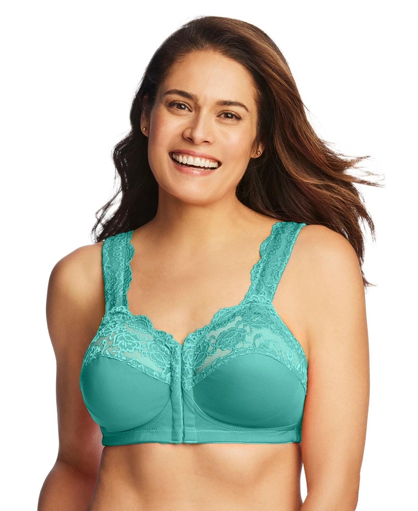 Comfort Choice Women's Front Close Wireless Gel Strap Bra