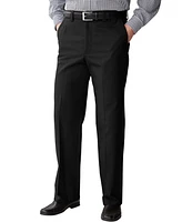 KingSize Big & Tall Relaxed Fit Wrinkle-Free Full Elastic Plain Front Pants