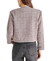 Steve Madden Women's Tweed Cropped Manon Jacket