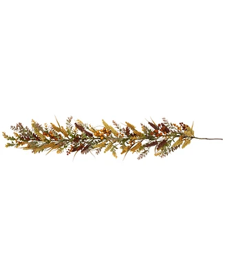 Northlight Real Touch Greenery and Berries Artificial Fall Harvest Garland - 5' x 10" - Unlit