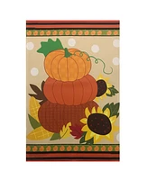 Northlight Pumpkins and Sunflowers Autumn Harvest House Flag 28" x 40"