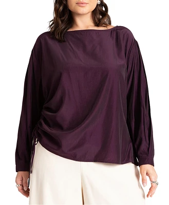 Eloquii Plus Size Tie Detail Blouse