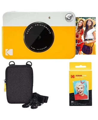 Kodak Printomatic Instant Print Camera with Zink Paper, Photo Album & Case