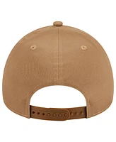 New Era Men's Khaki Los Angeles Dodgers A-Frame 9FORTY Adjustable Hat
