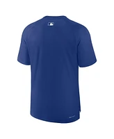 Nike Men's Royal Chicago Cubs Authentic Collection Pregame Raglan Performance T-Shirt