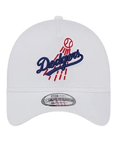 New Era Men's White Los Angeles Dodgers Tc A-Frame 9FORTY Adjustable Hat