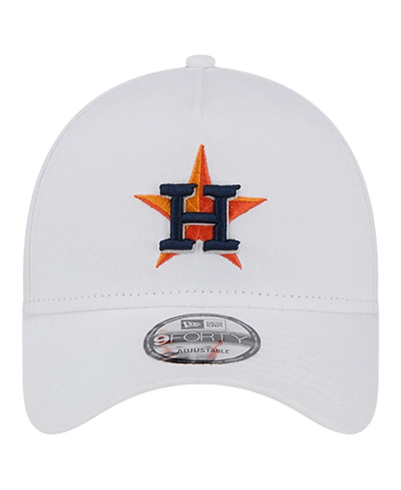 New Era Men's White Houston Astros Tc A-Frame 9FORTY Adjustable Hat
