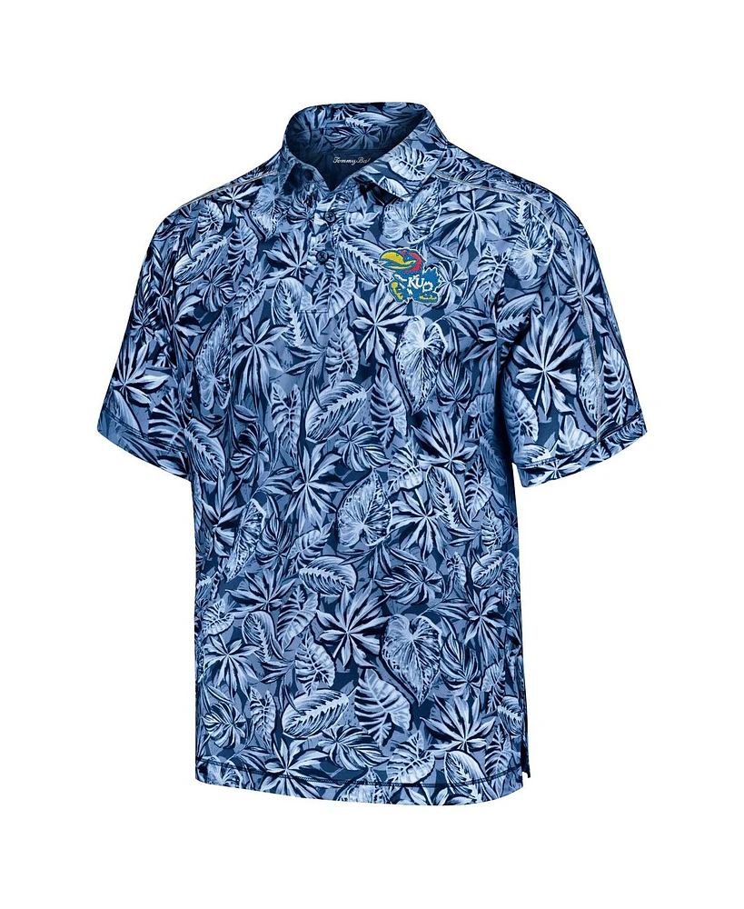 Tommy Bahama Men's Blue Kansas Jayhawks Tropical Score IslandZone Polo