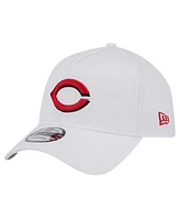 New Era Men's White Cincinnati Reds Tc A-Frame 9FORTY Adjustable Hat