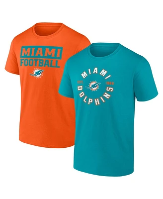 Fanatics Men's Miami Dolphins Serve Combo Pack T-Shirt