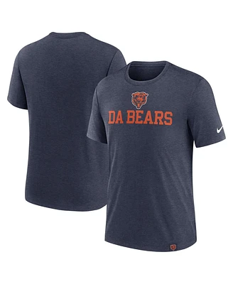 Nike Men's Heather Navy Chicago Bears Blitz Tri-Blend T-Shirt