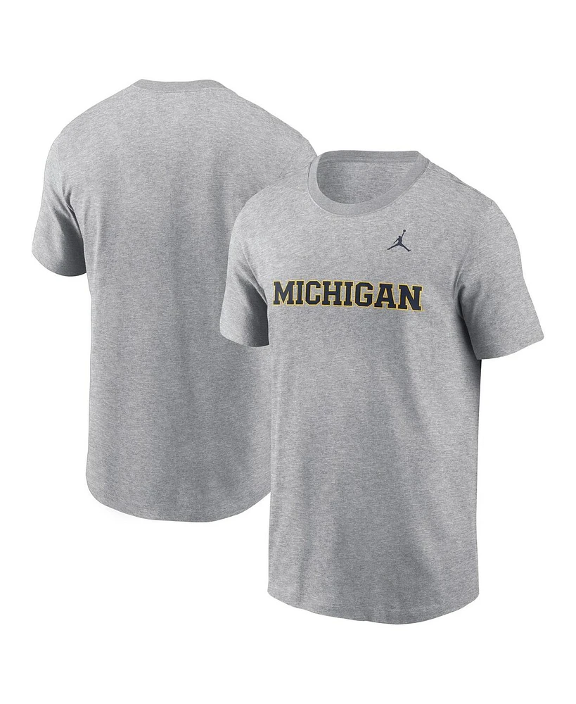 Jordan Men's Michigan Wolverines Primetime Evergreen Wordmark T-Shirt