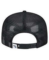New Era Men's Black Orlando Magic Evergreen Meshback 9FIFTY Snapback Hat