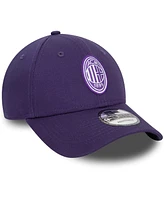 New Era Men's Purple Ac Milan Seasonal 9FORTY Adjustable Hat