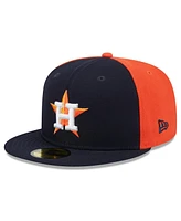 New Era Men's Navy/Orange Houston Astros Gameday Sideswipe 59FIFTY Fitted Hat